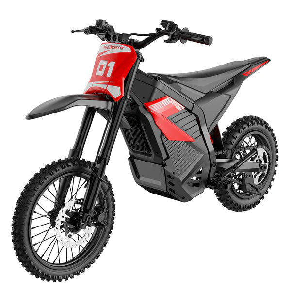 MEGAWHEELS D2 Lite Electric Dirt Bike – 3000W Peak, 38MPH, 45 Mile Range