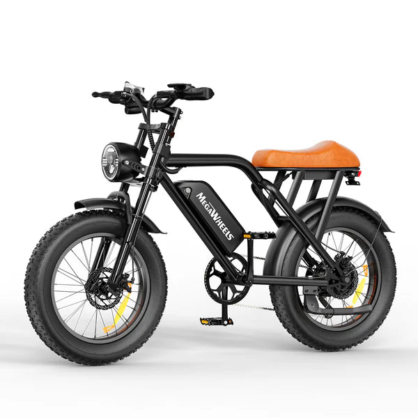 MEGAWHEELS EB01 Electric Bike – 1500W Peak Fat Tire eBike | 33 MPH