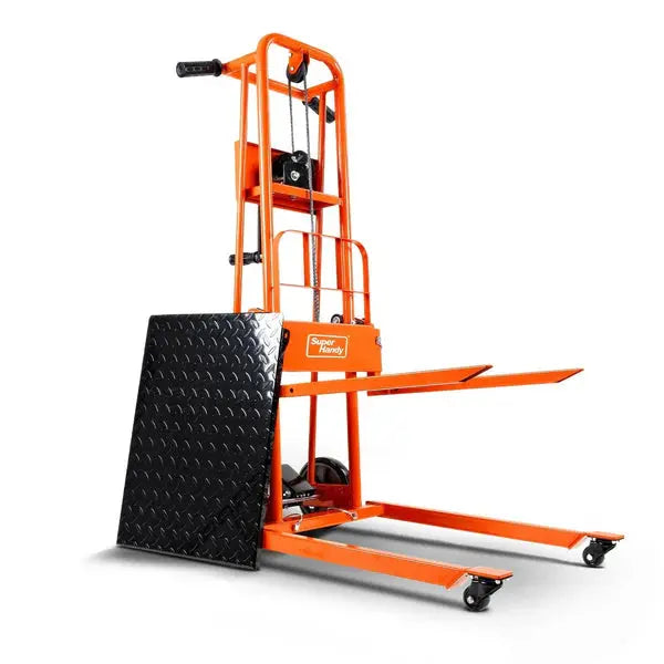 Material Lift Stacker & Pallet Dolly - 330Lb Max Weight, 40" Lift Height Renovomotors
