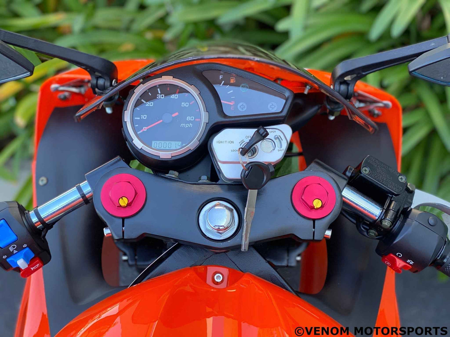 VENOM X18, 50cc MOTORCYCLE,AUTO TRANSMISSION,CAPACITY-250LBS,SPEED-40MPH,BLACK
