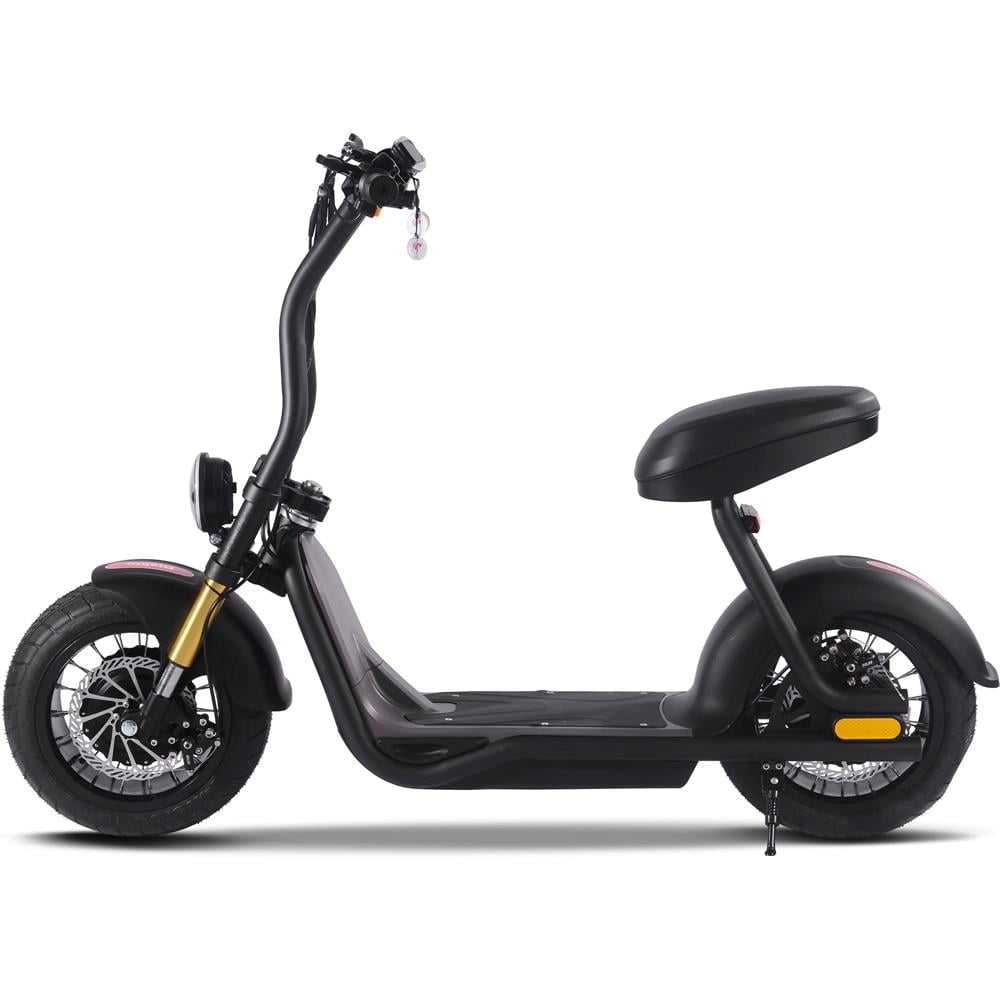 MotoTec Diablo 48v 1000w Lithium Electric fat tire scooter 25mph Steel Rider Weight: 265 lbs Renovomotors