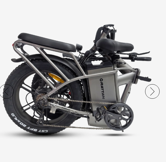 Rattan LF Ultra 48V 40.5Ah 120 Miles 2-Seater Long-Range Campling & RV Companion Folding Ebike