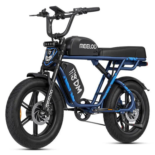 long range fat tire ebike MEELOD M8DM | 2400W Dual Motor Fat Tire Ebike Meelod