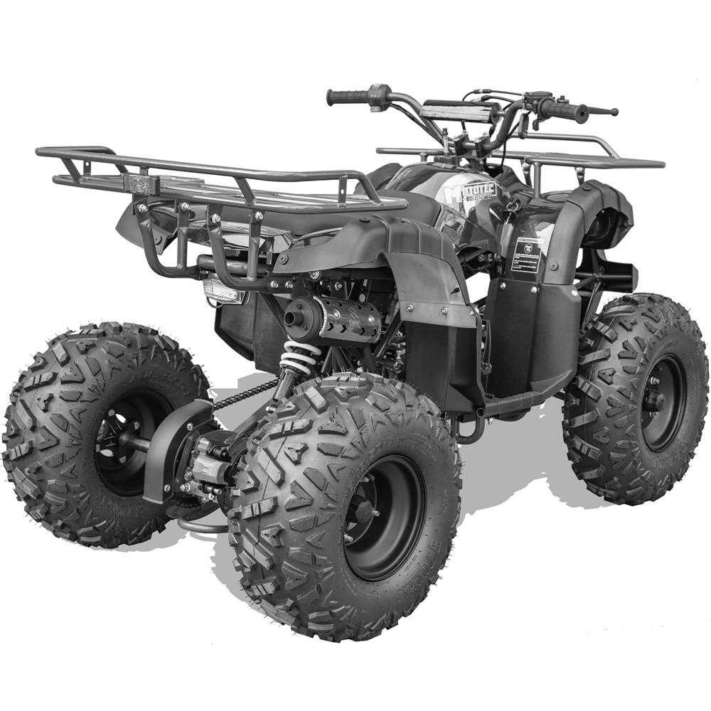 MotoTec Bull Kids Gas Powered ATV 125cc 4-Stroke Kids Gas ATV ,12V/5Ah,Speed-30mph,Wheel-31"