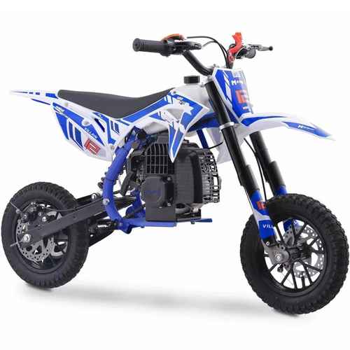 electric dirt bike mototec blue