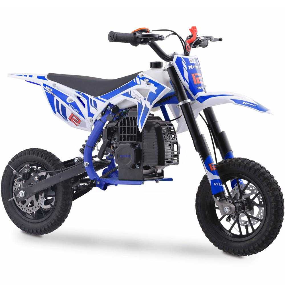 Mototec Villain 52cc 2-Stroke Kids Gas Dirt Bike,Tires:12.5x2.75,Max Rider Weight: 165 lbs,Top Speed: 20 mph,