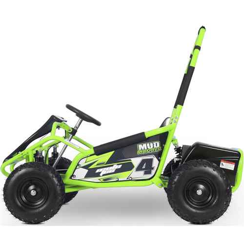 Mud Monster Go Kart 48v 1000w Go Kart Full Suspension Capacity 150lbs Range 20miles