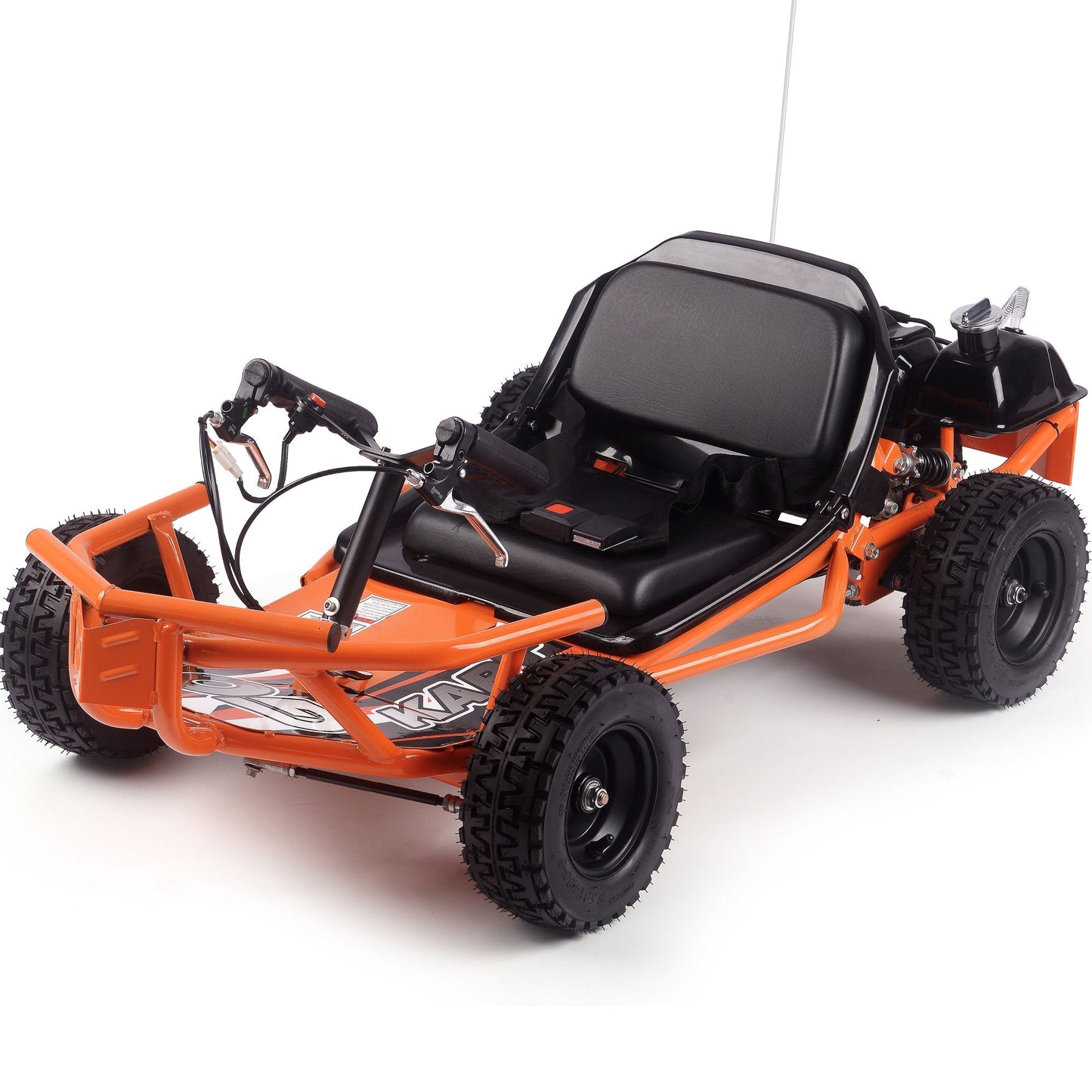 MotoTec Sandman Kids Gas Powered 52cc Go Kart 2-Stroke,Air Cooled,EPA Approved,Cruising Range:10-20 miles per tank,Top Speed:32mph Renovomotors