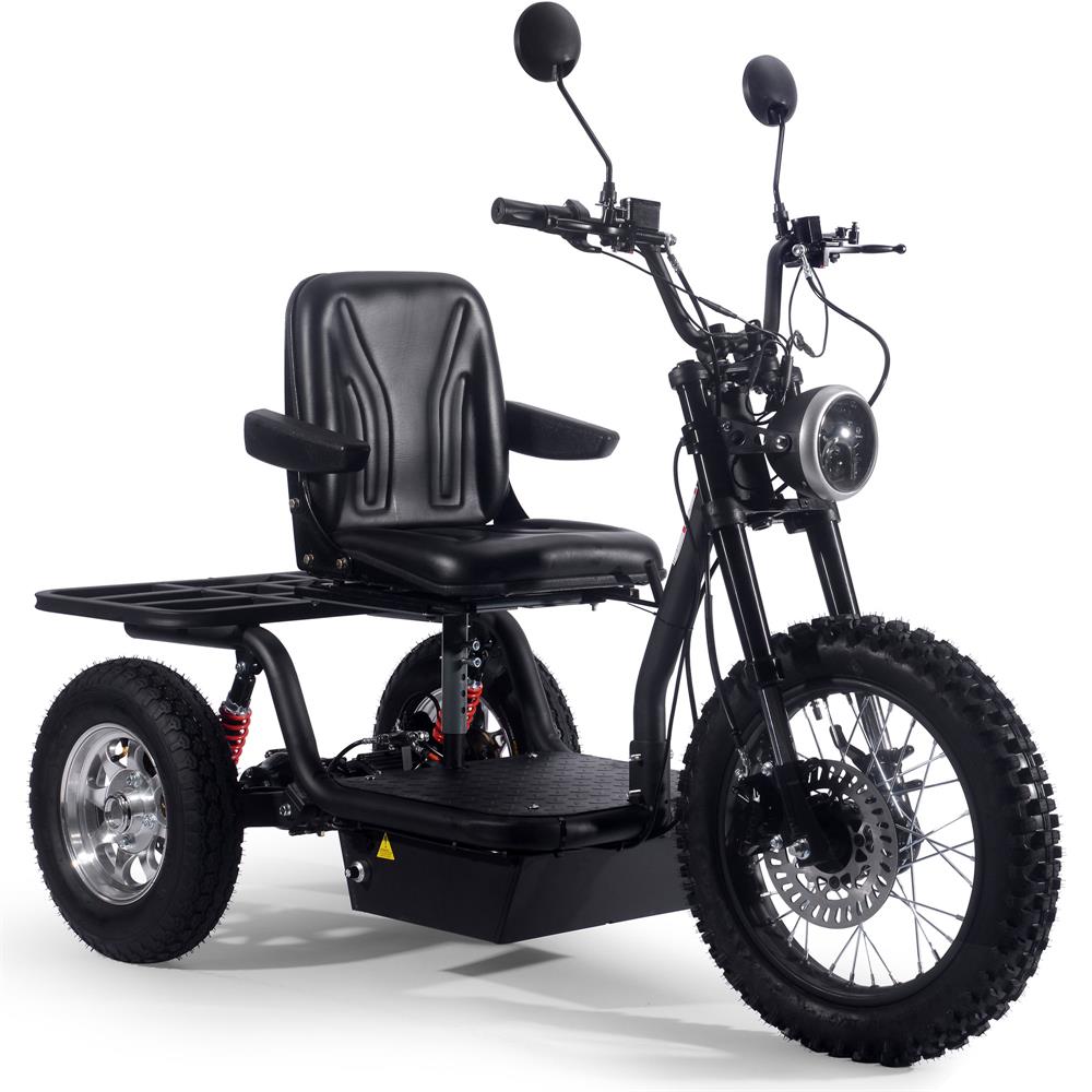 MotoTec 1800w Black 60v/20ah Black