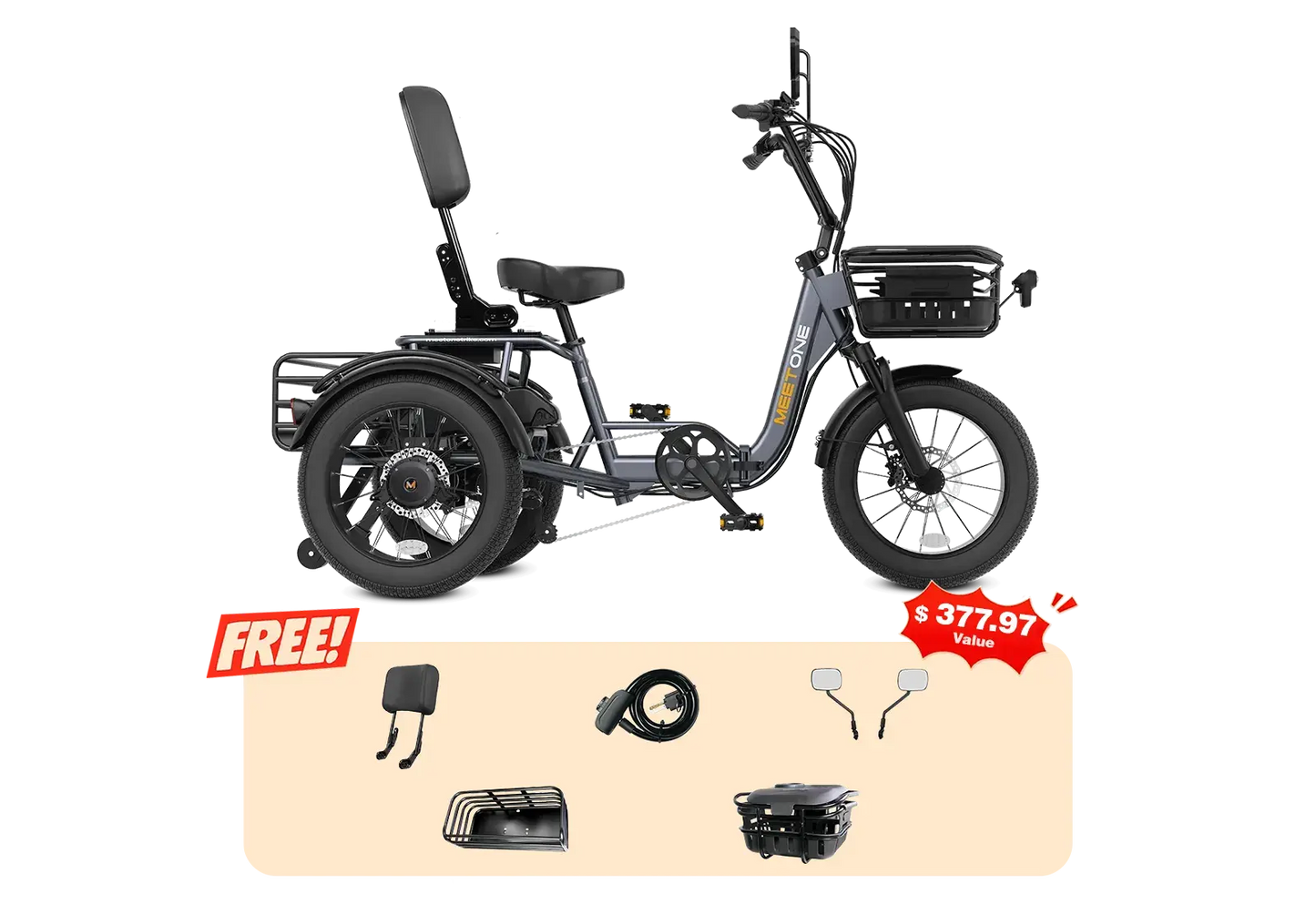 Meet One Breeze Pro Fat Tire Electric Trike Renovomotors