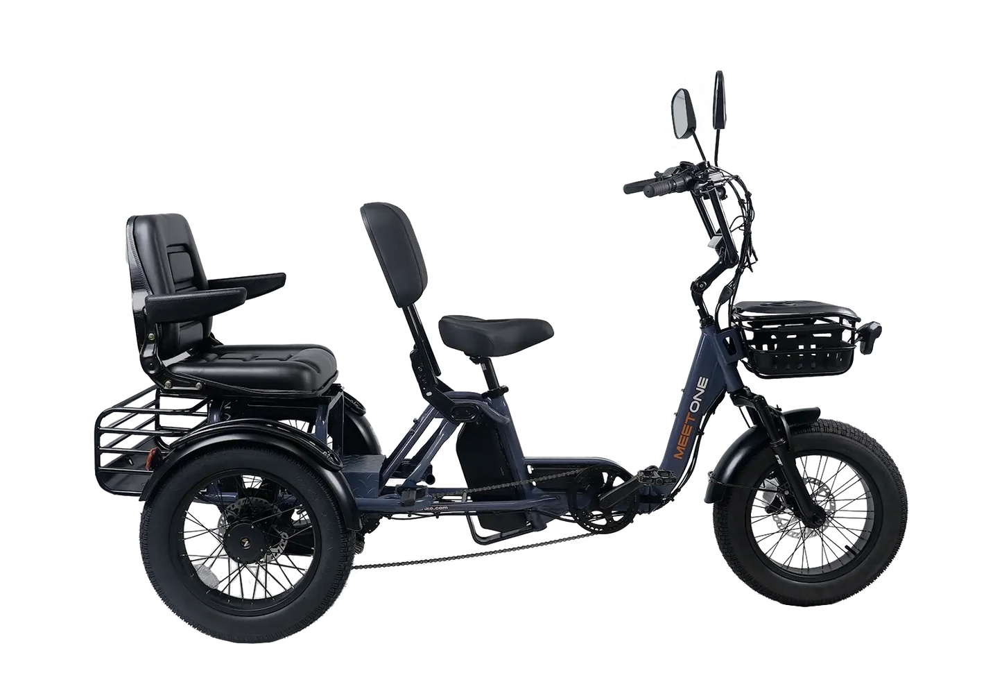 Meet One Pair Electric Trike with Passenger Seat Renovomotors