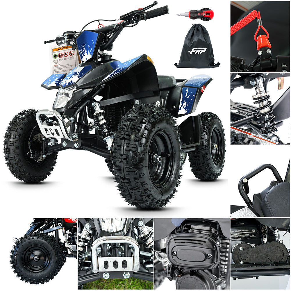 FRPMOTO Sahara 40 Mini Quad|40cc 4-stroke|Max Speed-13mph|Cruising Range-30Miles