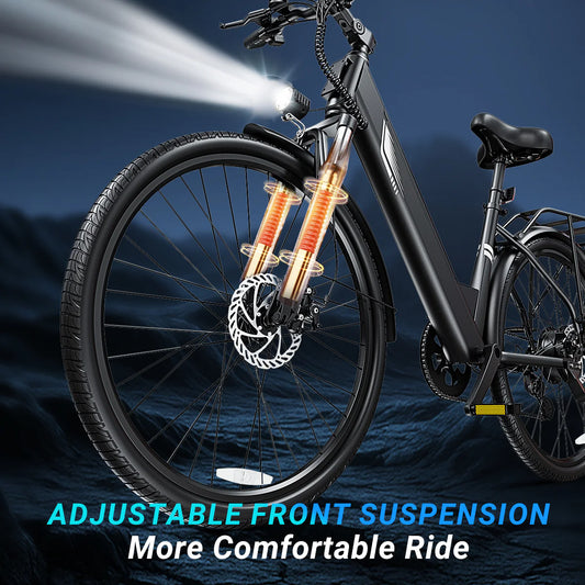 DYU C7 Lite 26" - Black - Front Suspension Detail