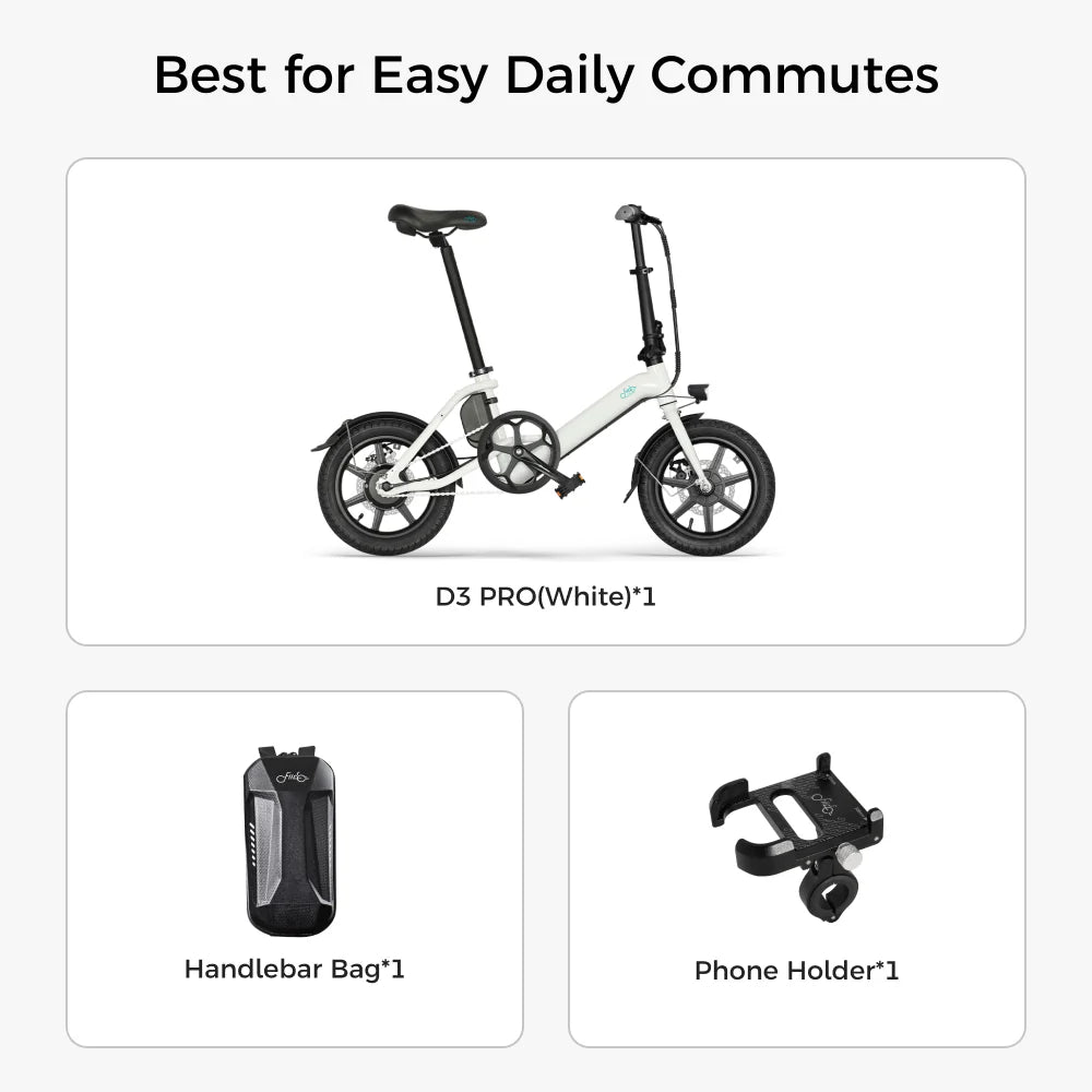 Fiido D3 Pro Mini Electric Bike Review | 250W Foldable Urban E-Bike with 79KM Range
