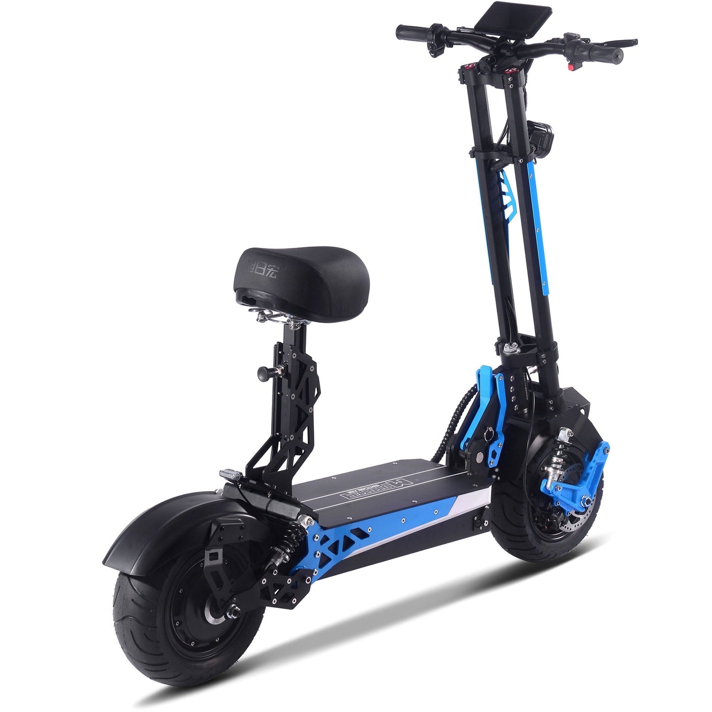 MotoTec scooter Switchblade 60v 4000w Lithium Electric Scooter Blue