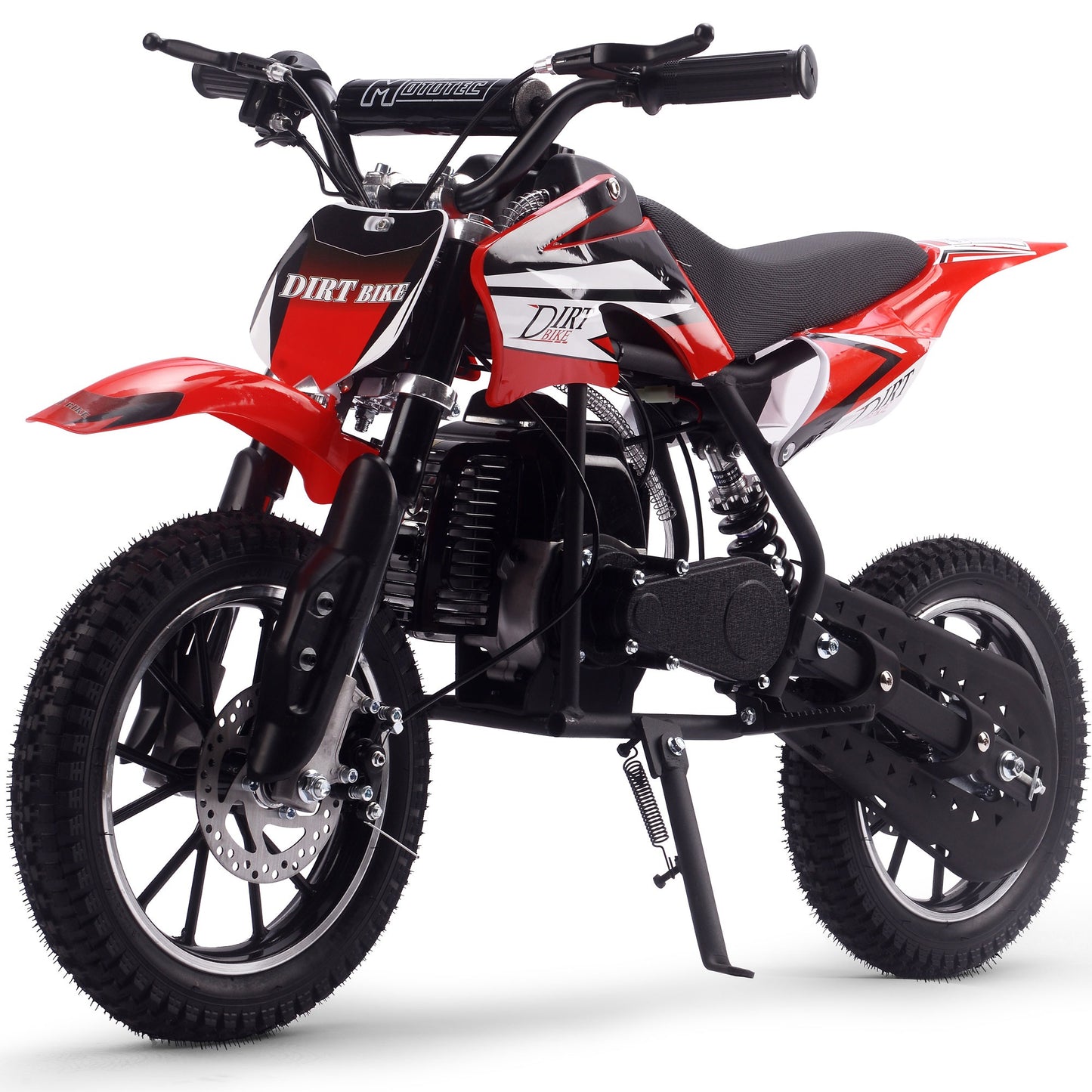 MotoTec Big Alien 50cc Dirt Bike Black – Kids Gas Off-Road Bike