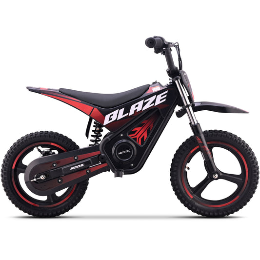 MotoTec 36V 350W Blaze Electric Dirt Bike for Kids & Teens – 15.5 MPH