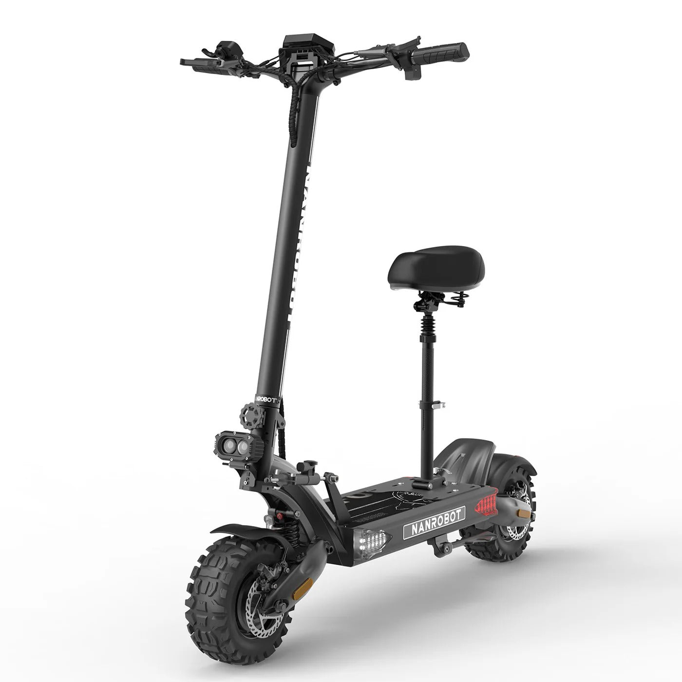 NANROBOT LS7+ 72V Electric Scooter Motor: dual motors, 3000W*2 Battery: 72V 35A Tire: 11'' Street tires Brake:Hydraulic brakes