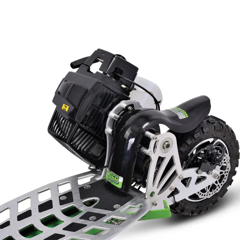 MotoTec/UberScoot 70x 2-Speed Gas Scooter Green MotoTec