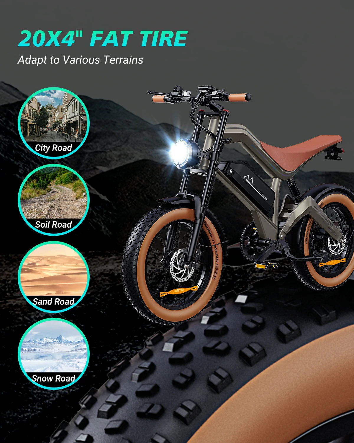 DYU M20 Long Range E-Bike | 100 Miles | Save $600 DYU