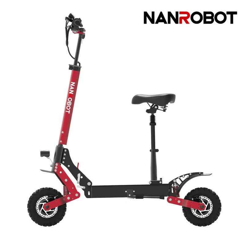 Nanrobot D4+3.0 |Dual motors, 1000 W × 2 (peak power)|52 V, 23.4 Ah lithium prismatic battery (EVE cells)|Up to 40 mph (≈ 64 km/h)|40 miles (on full charge)