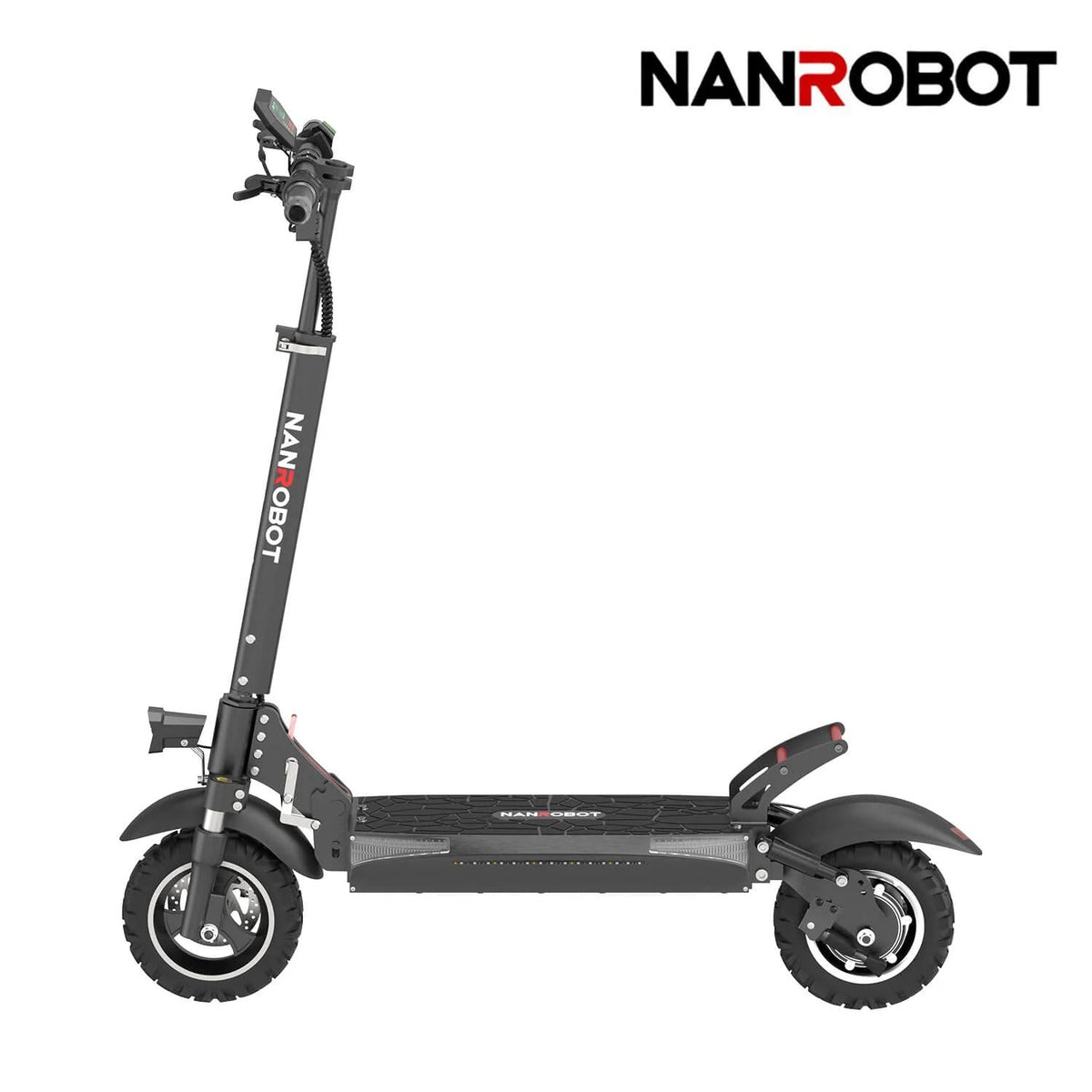 Nanrobot T1 800 W brushless motor | 48 V 10.4 Ah lithium battery | 21–25 miles | Top speed 25 mph Nanrobot