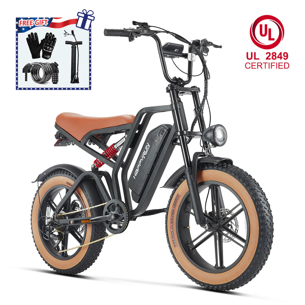 HappyRun Tank G60 Electric Bike | 750W Motor, 48V 18Ah Battery, 68-Mile Range