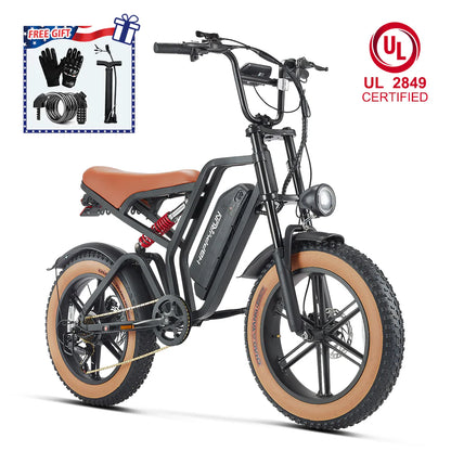 HappyRun Tank G60 Electric Bike | 750W Motor, 48V 18Ah Battery, 68-Mile Range