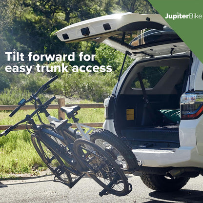 Rugged Dual Ebike Carrying Rack Hitch Mounted