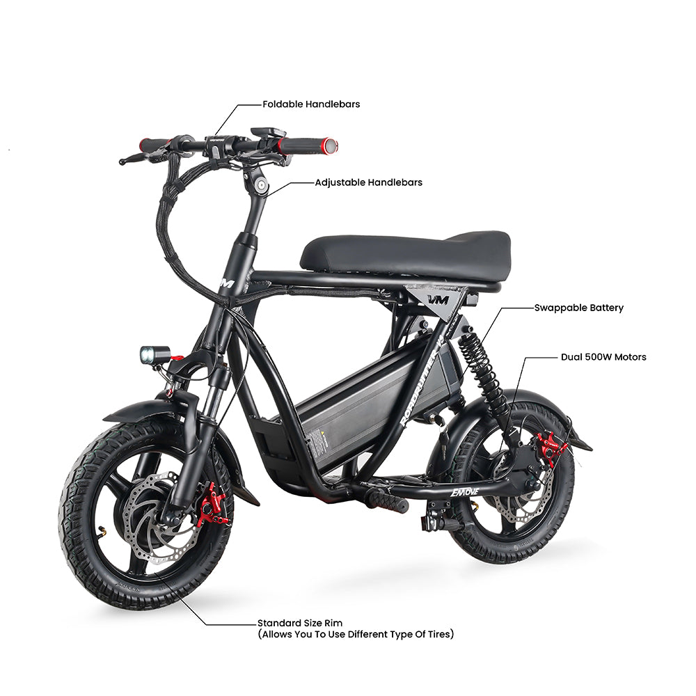 EMOVE Roadrunner V3 - World's First Electric Scooter Bike Hybrid - Image 2