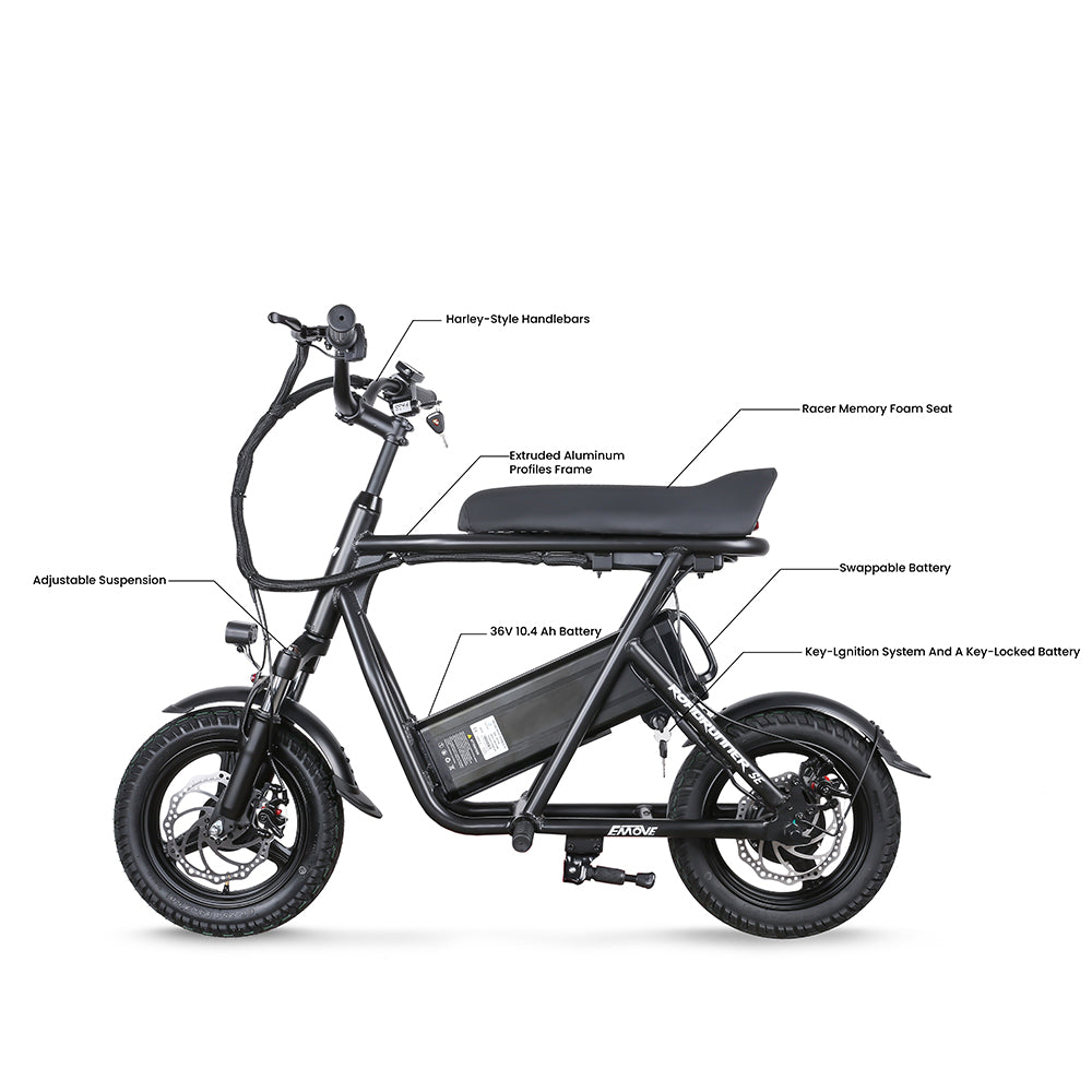 EMOVE RoadRunner SE Ultra Light-Weight Seated Electric Scooter Bike - Image 2