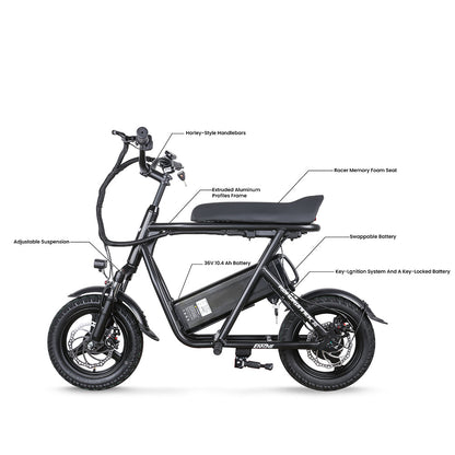 EMOVE RoadRunner SE Ultra Light-Weight Seated Electric Scooter Bike - Image 2