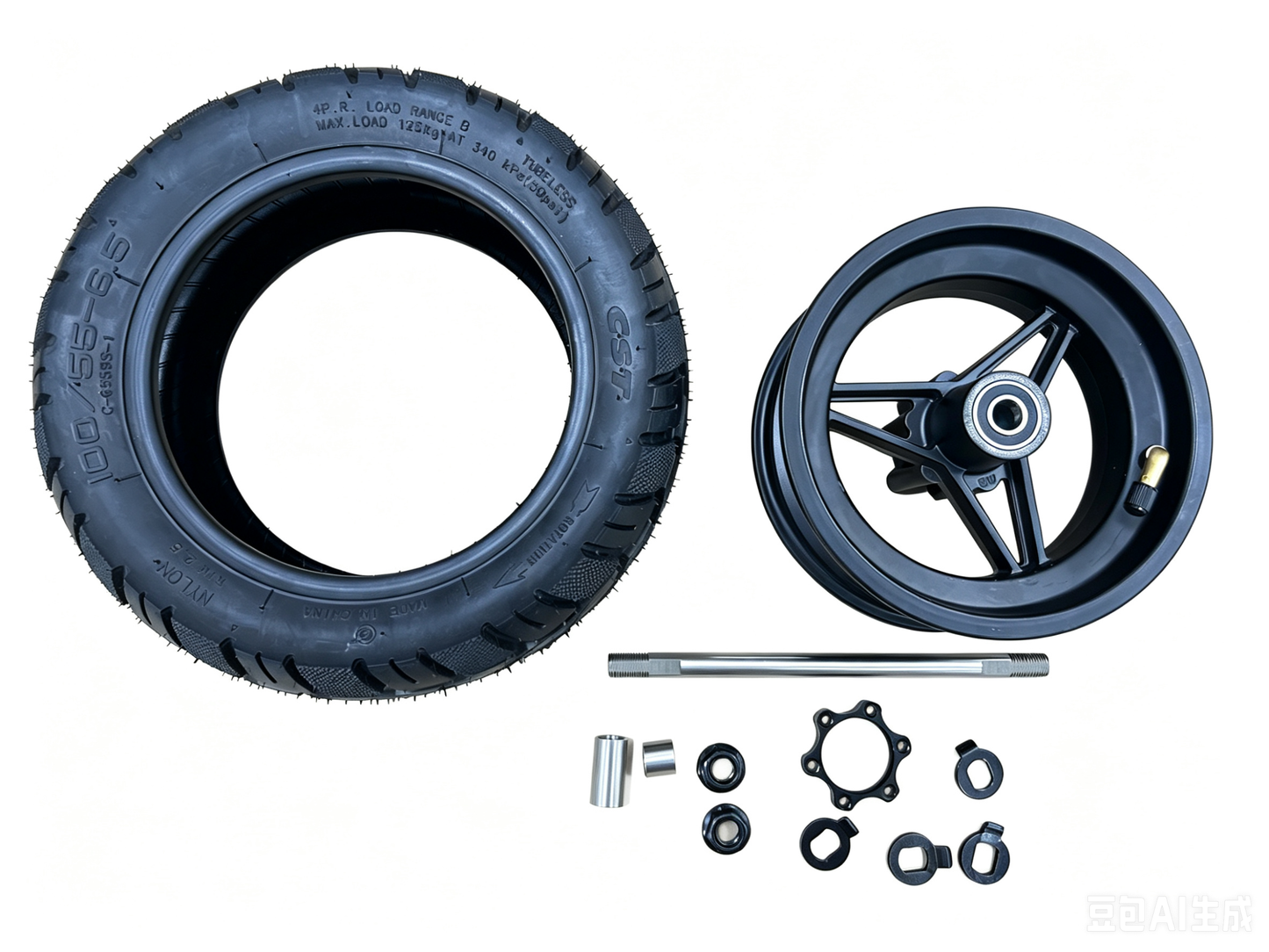 GSPACE Mars ECO Scooter Front Hub with Tire