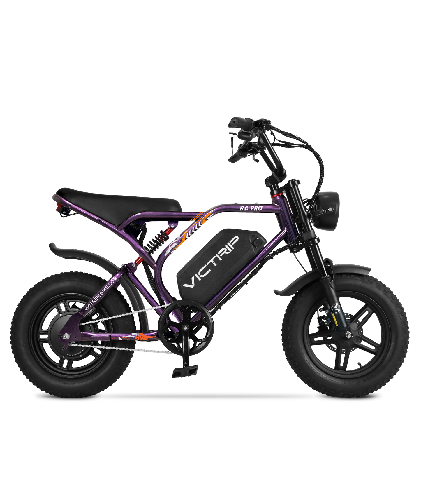 VICTRIP®R6  Pro- 1500W Full Suspension Moped Style EBike