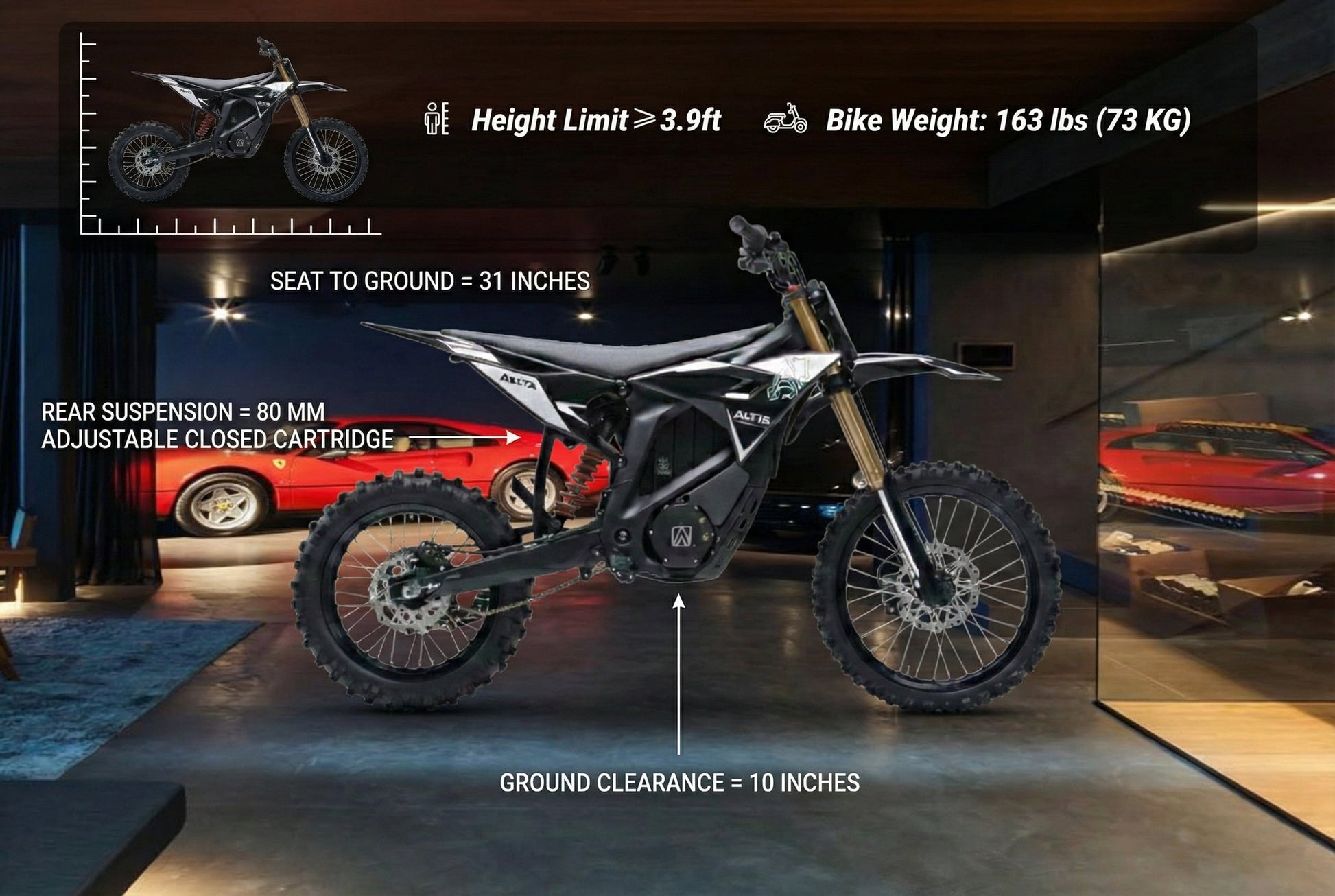 Altis Delta - Best Mini Pit Dirt EBike 72V 35Ah - Image 3