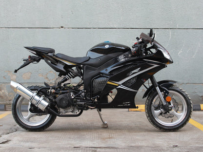 VENOM X18, 50cc MOTORCYCLE,AUTO TRANSMISSION,CAPACITY-250LBS,SPEED-40MPH,BLACK Renovomotors