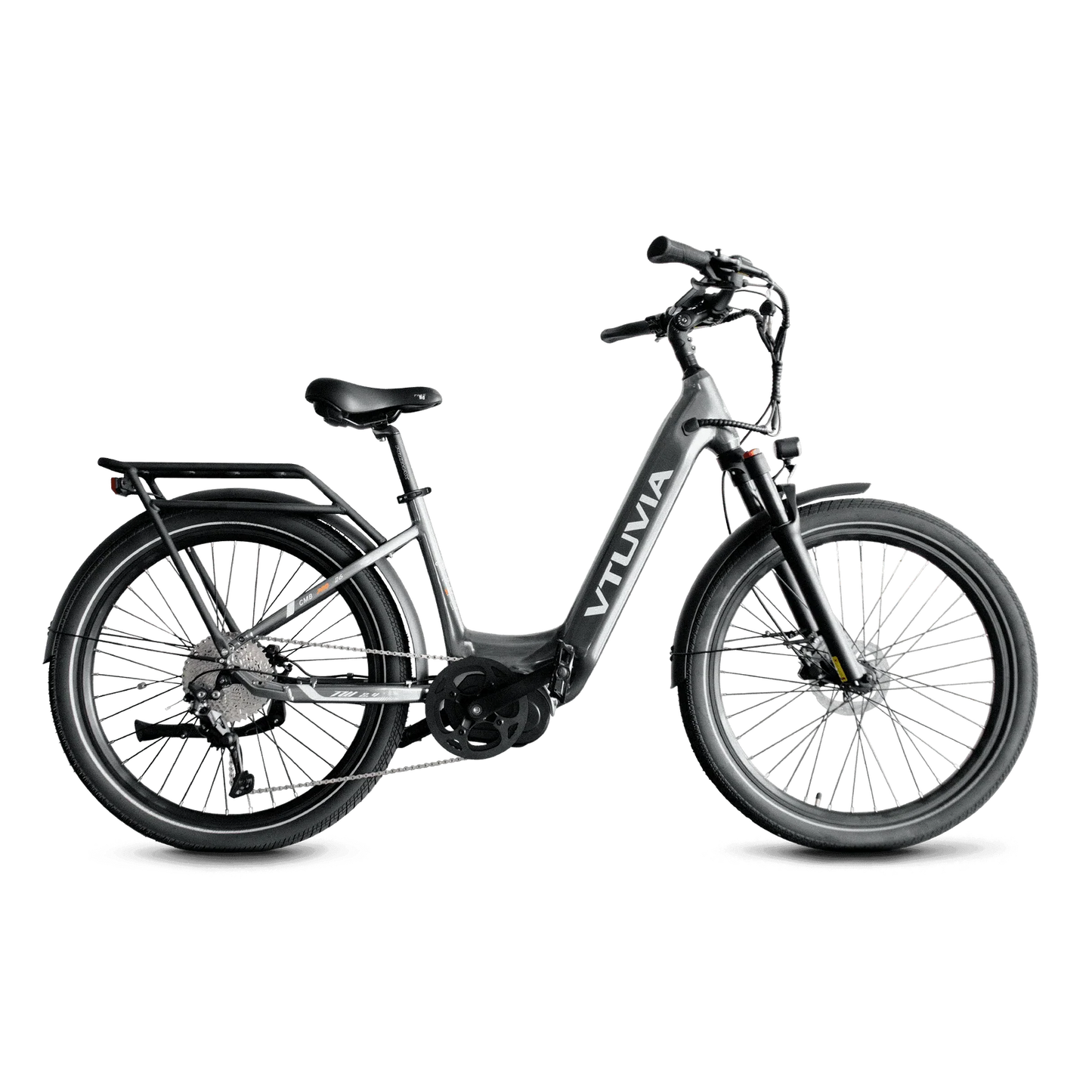 VTUVIA CMB 8-Speed Mid-Drive Electric Bike  gray