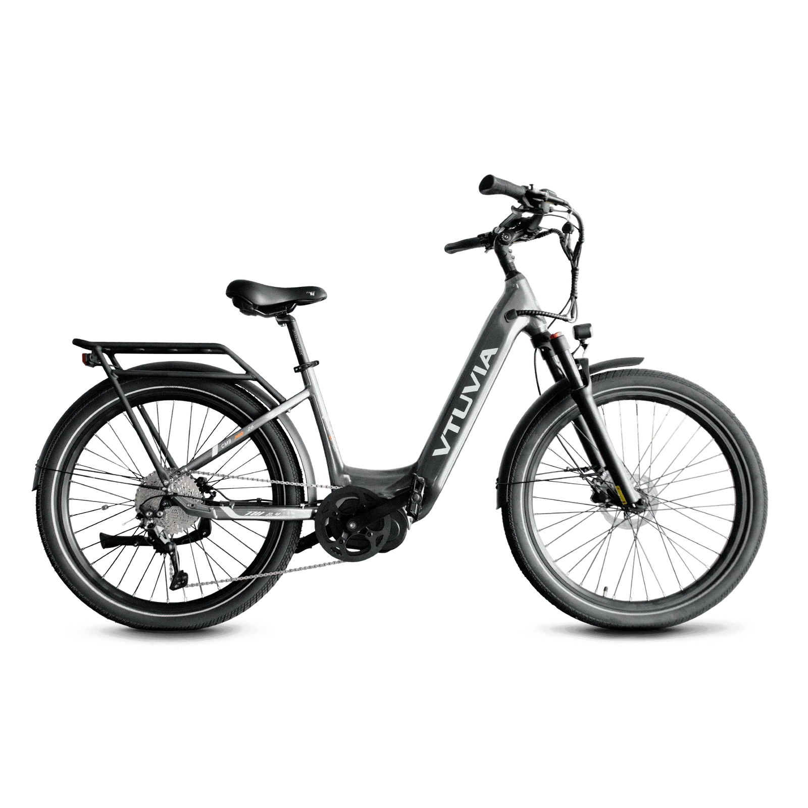 VTUVIA CMB 8-Speed Mid-Drive Electric Bike  gray