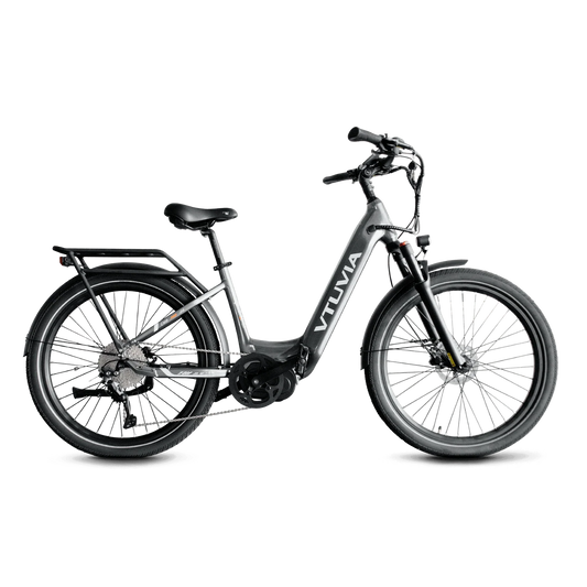 VTUVIA CMB 8-Speed Mid-Drive Electric Bike  gray