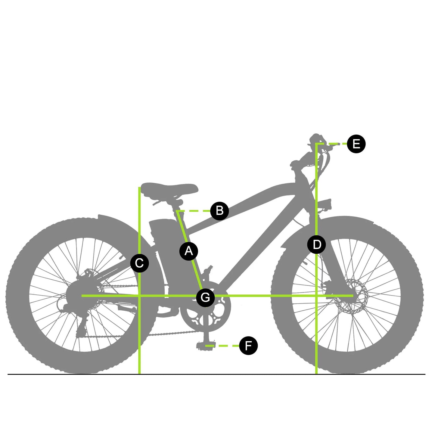 nakto cruiser electric bike size