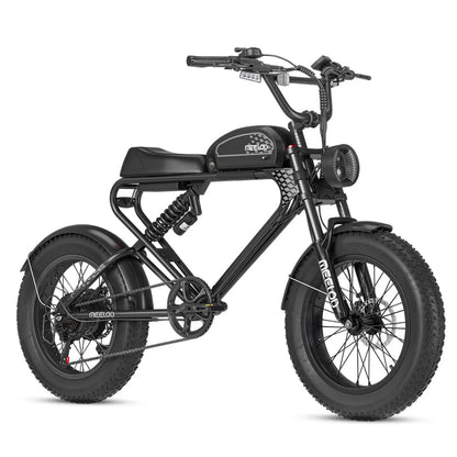 Powerful retro moped style ebike MEELOD DK300 PLUS | 1200W Motor, 50-100 Miles Range Meelod