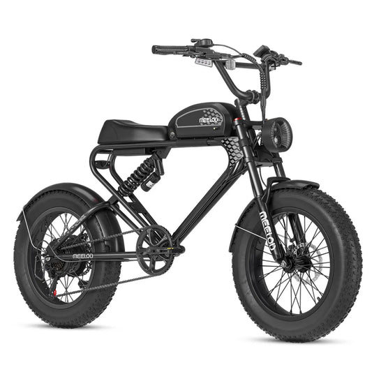 Powerful retro moped style ebike MEELOD DK300 PLUS | 1200W Motor, 50-100 Miles Range Meelod