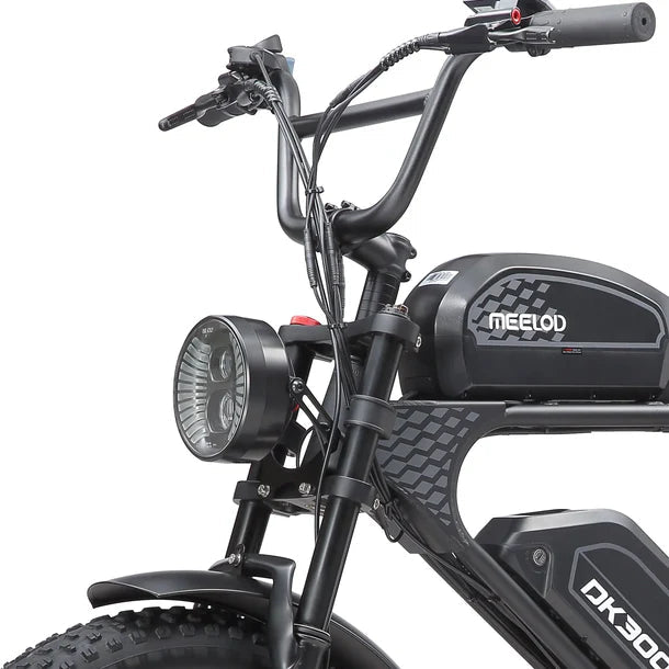 Powerful retro moped style ebike MEELOD DK300 PRO | 1200W Motor, Dual Battery Meelod