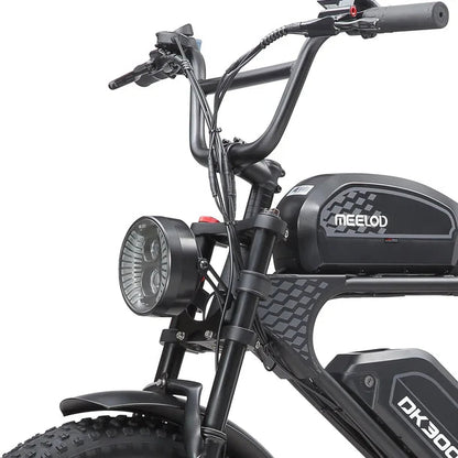 Powerful retro moped style ebike MEELOD DK300 PRO | 1200W Motor, Dual Battery Meelod