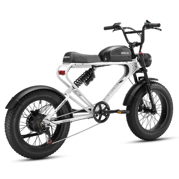 Powerful retro moped style ebike MEELOD DK300 PLUS | 1200W Motor, 50-100 Miles Range Meelod