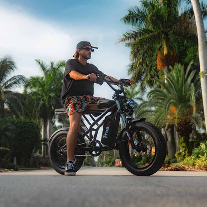 Freego Shotgun Prime F2 Pro Electric Cargo Bike UL2849 CERTIFIED 48v 22.5AH 1400watt 31-50 miles per charge 28mph Renovomotors