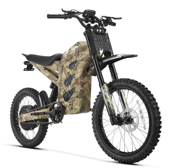 HappyRun G300 Pro 6500W Electric Dirt Bike . 3000W Motor (Peak Motor: 4000W) 1 to 5 Speed Modes Maximum Speed: Up to 50+ MPH 72V 30Ah Lithium Battery