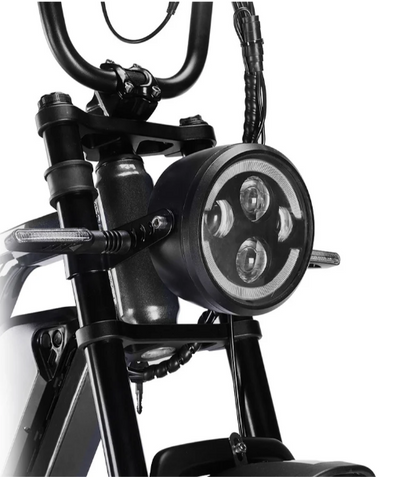 Happyrun Tank G60 Pro 2000W Moped Style Offroad Electric Bike Fat Tire 1000W Motor (Peak Motor 2000W)