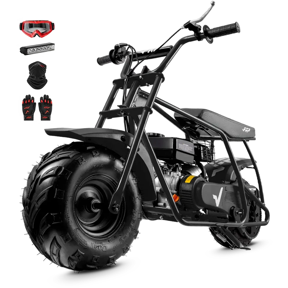 FRP Mini Bike GMB100 99cc Gas | 24 MPH, 30 Mile Range, 220lb | Off Road Use Only