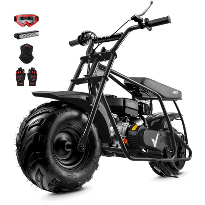 FRP Mini Bike GMB100 99cc Gas | 24 MPH, 30 Mile Range, 220lb | Off Road Use Only